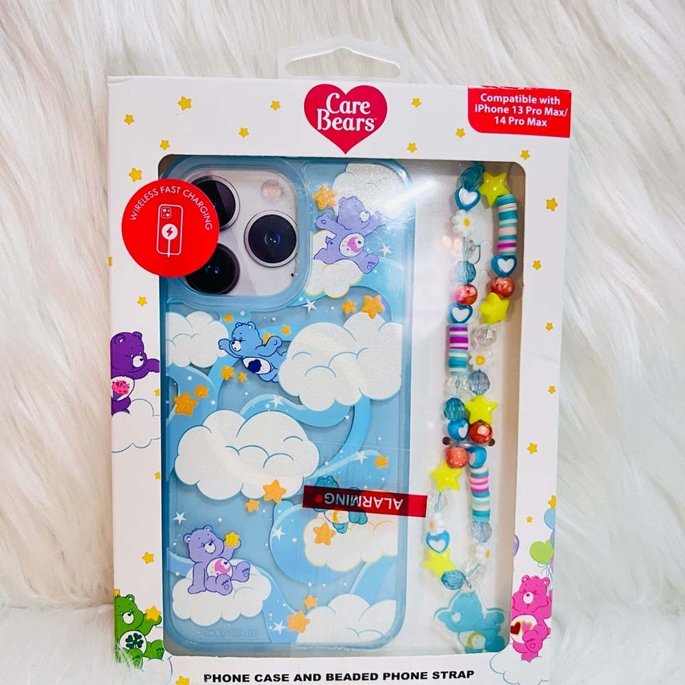 Care Bears Protective Phone Case with Beaded Strap